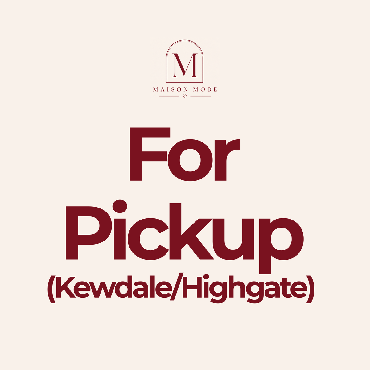 For Pickup